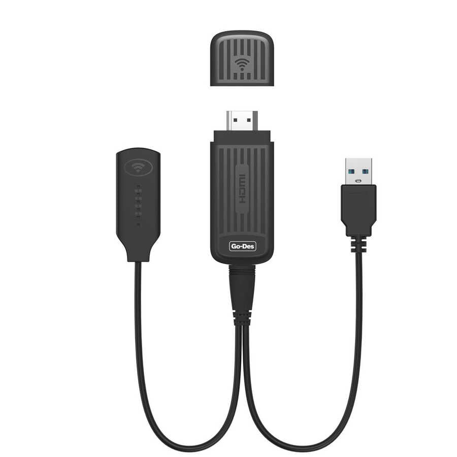 Go-Des GD-DM566 Kablosuz HDMI Ses ve Görüntü Aktarıcı - 1 Go-Des GD-DM566 Kablosuz HDMI Ses ve Görüntü Aktarıcı - 1
